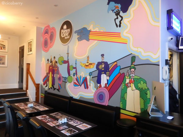 the penny lane hotel liverpool beatles yellow submarine cafe