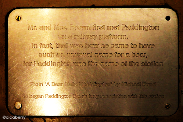 Paddington Bear Bronze Statue at Paddington Station