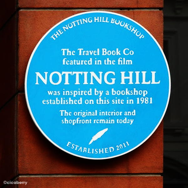 NOTTIGN HILL blue plaque